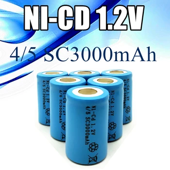 Nova Kvalitetna baterija baterija baterija baterija baterija Sub C 4/5 SC NI-Cd 1,2 3000 mah, bez kartica, Za ručne bušilice Odvijači