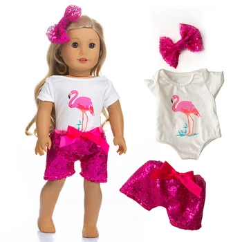 Nova ljetna odjeća prikladna za lutke odjeće American Girl, 18-inčni lutka, Božićni poklon za djevojke (prodaje se samo odjeća)