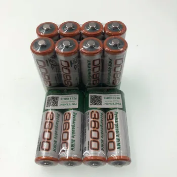 Novi 1,2 AA baterija 3600 mah NI MH Pre Napunjene Baterije Ni-MH Punjive AA3600 Baterije Za Igračke Skladište Mikrofon