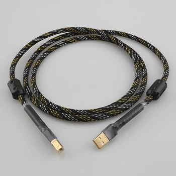 Novi Audiocrast Hi-FI USB Kabel 4N OFC USB Type A-B Kabel za prijenos podataka Hi-Fi USB Audio-Video Kabel DAC PC