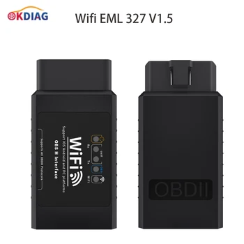 Novi ELM 327 V1.5 WIFI OBD2 Skener Auto ODB2 ELM327 V1.5 WIFI Za Android/IOS OBD 2 OBD2 Auto-Dijagnostički Alat outils de dijagnostiku