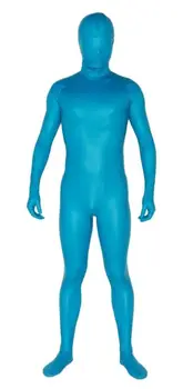 Novi materijal Halloween cosplay odijelo hulahopke kombinezon mat plava boja Body Зентаи Neobične Kostime