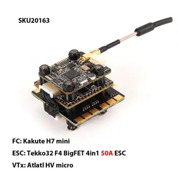 Novi Mini Kontroler leta Holybro Kakute H7 Tekko32 F4 45A/50A 4в1 ESC i Atlatl HV Micro 800 Mw VTX Stog za FPV Utrke Neradnik