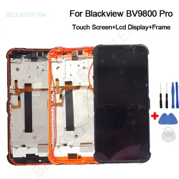 Novi Originalni Za Blackview BV9800 LCD displej + touch screen s okvirom U Prikupljanju Dijelovi Za smartphone Blackview BV9800 Pro