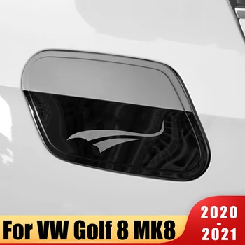 Od nehrđajućeg Čelika i Vanjski Auto-Uljni Spremnik Goriva Plinska poklopac Poklopac Šine Naljepnica Za Volkswagen VW Golf 8 MK8 2020 2021 2022 Pribor