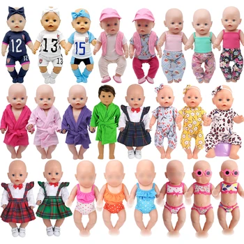Odijelo Sestre 25 Stila, Odijelo Blizanac, Komplet Odjeće Ručni Rad, Odjeća Za Lutke 43 cm Born Baby Doll, 17 Cm, Odjeća Za Lutke Reborn Bebe