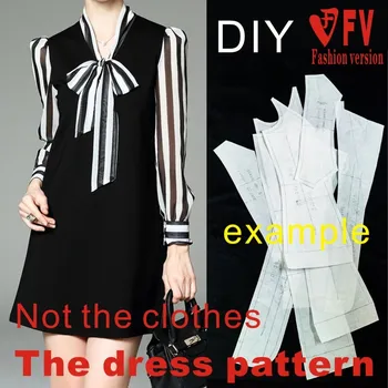 Odjeća DIY haljina Haljine Za Šivanje uzorak za rezanje slika Haljina Predložak za šivanje BSL-242