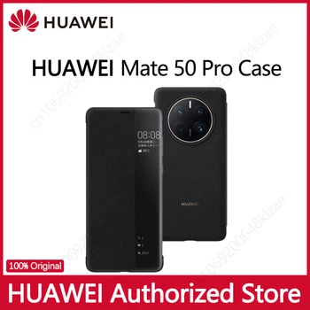 Original torbica Huawei Mate 50 Pro Smart Flap Case Skin Sleep Auto Wake Presvlake Od Umjetne Kože, Kompatibilne sa Huawei Mate 50 Mate50Pro