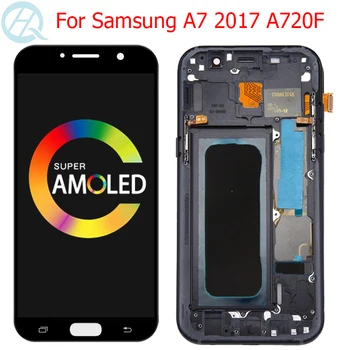 Originalni A720F Displej za Samsung Galaxy A7 2017 LCD zaslon s okvirom 5,7 