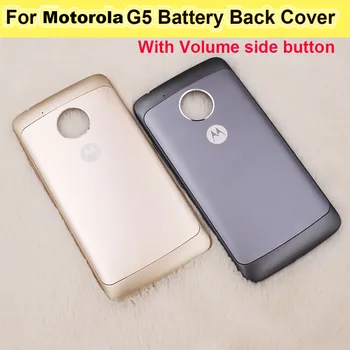 Originalni Stražnji Poklopac Baterija Za Motorola Moto G5 Telefon Zaštitna Stražnji Poklopac Kućišta Pravi Kućište Pomoćni Dio S Bočne Tipke