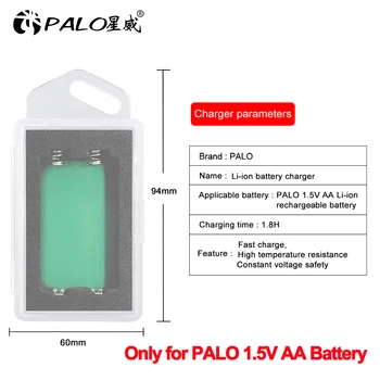 Palo 2800mWh 1,5 v AA litij baterija baterija baterija baterija baterija punjač USB punjač samo za PALO 1,5 v AA baterije