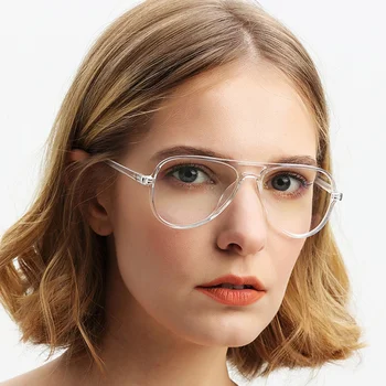 Pilot Plavo Svjetlo Bloker Ženske Naočale Rimless za Naočale za Muškarce Računalne Ukrasne Čaše Prozirne Naočale Oculos De Grau