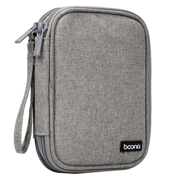 Prijenosna torba za pohranu tvrdog diska BOONA, dupli sloj višefunkcijska kutija za pohranu, pogodno za banke hrane, podatkovni kabel, punjač