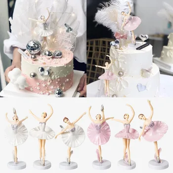Princeza Stil Torta Dekor Crown Akrilni Prašak za Tortu Topper 1. Rođendan Plesač Djevojka Ukras Personalizirane DIY Večernje Pribor