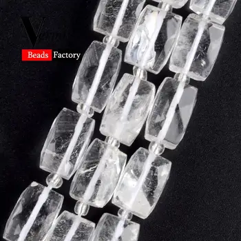 Prirodni Izbrušena White Crystal Quartzs Кубовидный Dragulj Razuporne Perle Za Izradu Nakita DIY Narukvice Ogrlice 11*15 mm 21 kom 15 