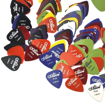 Puno 100pc Alice AP-P Glatka neurotransmitori za gitare od ABS debljine 6 Mješoviti različitih boja