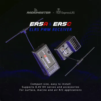 RadioMaster ER5A ER5C 5Ch 2,4 Ghz ExpressLRS ELRS PWM Vertikalni Kontakt Prijemnik za Zrakoplove Automobila i Čamaca