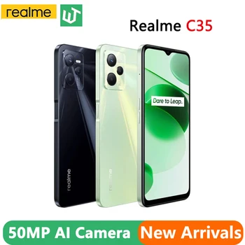 Realme C35 4 GB, 64 GB I 128 G Smartphone Unisoc T616 Procesor Восьмиядерный 6,6 