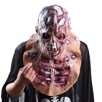 Realno Latex Maska Stranke Strašna Lubanju Maska Puna Glava Halloween Horror Maske Cosplay Halloween Horor Zombi Masku Lubanje