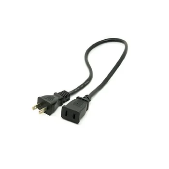SAD Utičnica Čuvar zaslona Produžni kabel za napajanje Kabel za 2-pin 2 Utičnice za NEMA 5-15P na NEMA 5-15R 50 cm