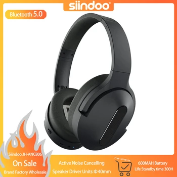 Siindoo ANC806 Bežične Slušalice s Aktivnim Buke Bluetooth Slušalica Hi-FI Super Bass sa Mikrofonom 600 mah Baterija 40 mm