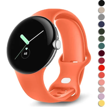 Silikonski Remen Bez Zazora Za Google Pixel Watch Smartwatch narukvica na zglob Correa Dodaci Remen za Pixel Watch Sport Active Band