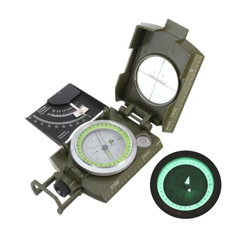 Sjajni Metalni Kompas Za Opstanak Na Otvorenom Vojni Kompas Magnetski Vodootporni Ručni Stručni Kompas Za Lov Kamp