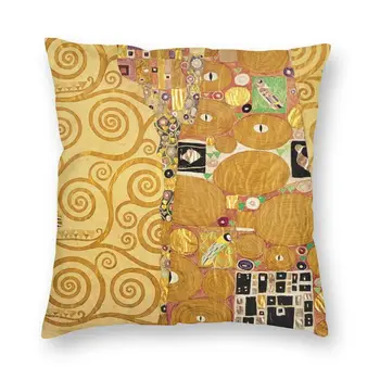 Skandinavski Gustav Klimt Je U Potpunosti Snimljen Stolica Friz Jastučnicu Za Kauč Je Umjetnik I Umjetnička Jastučnicu Osnovna Dekorativna Baršun Jastučnicu