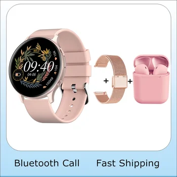 Smart-Bluetooth Sat Poziv Temperatura Tijela Glasovni Asistent Monitor Otkucaja Srca U Stvarnom Vremenu Vodootporan IP68 Smartwatch Muškarci Žene