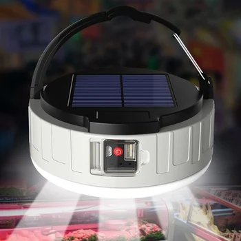 Solarna Led Svjetiljka Za Šator USB Punjiva Lampa Za Kampiranje Prijenosni Svjetla Viseći noćno svjetlo Vanjski Kamp Panik Lampa