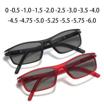Sunčane Photochromic Naočale za kratkovidnost, Muške Naočale s kvadratnim leće-хамелеонами, Naočale na recept 0 -0,5 -0,75 -1,0 od -2 Do -6