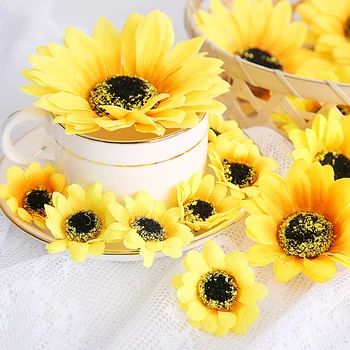 Svila Umjetno Cvijeće Tratinčica Suncokreta Umjetne Biljke Za Vjenčanje Centralne Uređenje Doma Diy Večernje Vijenac Božić