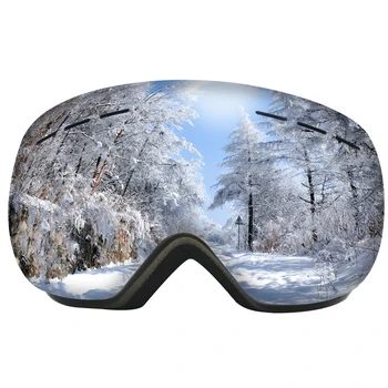 Svjetla za Ski Naočale Dvoslojni UV400 Zaštitne Ski Naočale Muške, Ženske Zimske Obojene Naočale Za Snijeg