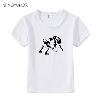 T-shirt Ice Hockeyer Za dječake i Djevojčice, Dječje Majica s Kratkim Rukavima, Ljetna Casual Majica, Dječje Majice, Majice, Dječja Odjeća