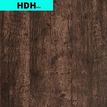 Tamno smeđa Kontakt Papir za drvo Smeđa Drvena Ploča Drvena Pozadina za Piling i Lijepljenja Udaljiti Seljački Samoljepljive Tapete s drvenim Žita