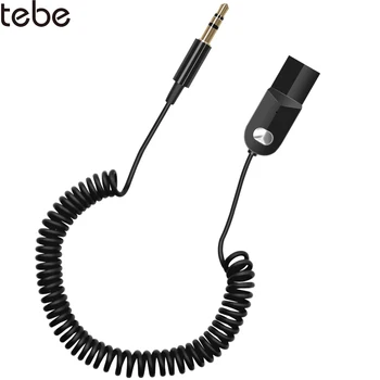 tebe USB Bluetooth 5,0 Prijemnik 3,5 mm AUX Priključak za Stereo Audio Adapter Podrška za Automobil bez uporabe ruku, Bežični Glazbeni Prijamnik Zvučnik