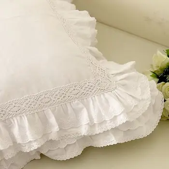 Topla Luksuzna jastučnicu cvjetne čipke Europska vez sa volanima jastučnicu ručni rad, posteljina, jastučnica kauč jastuk jastuk božić