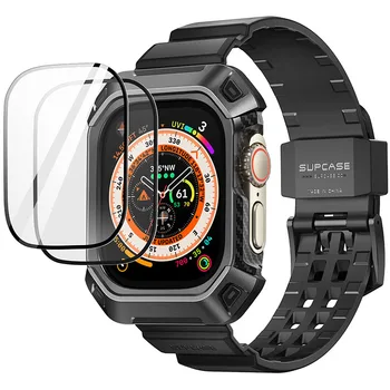 Torbica SUPCASE UB Pro za Apple Watch Ultra 49 mm (izdanje 2022 godine) Čvrsta zaštitna torbica s remenčićima [2 pakiranja zaštitne folije za ekran]