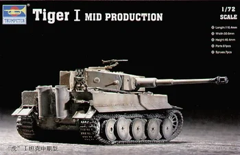 Trubač 07243 1/72 Mjerilu Njemački Tenk Tiger I Srednje razine proizvodnje Statički Model Kit TH05687-SMT6