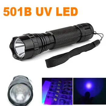 Ultrafire 501B Led UV Svjetiljka Led Ljubičasta 395nm UV-Fluorescentna Svjetiljka Aluminij Led Svjetiljka Linterna Luz Pomoćni Digitalni Fla