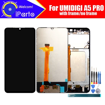 UMIDIGI A5 PRO LCD Zaslon + zaslon Osjetljiv na dodir Digitalizator 100% Originalni Muški LCD zaslon Staklena Ploča Za A5 PRO + alate + Ljepilo