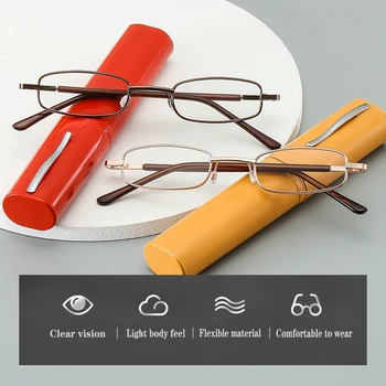 Unisex Naočale za čitanje Prijenosni Naočale Za čitanje Metalni Zatvarači Zglobni Naočale Njegu vidom + 1,00 ~ + 4,00