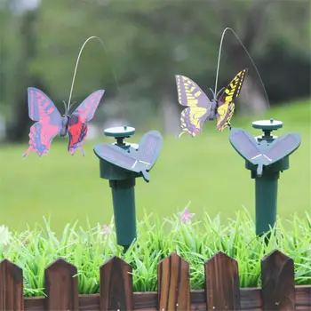 Uređenje Vrta Na Solarni Pogon Ples Flittering Leptir Leteće Ptice Vrt Dvorište Je Vanjski Ukras Kuće Poljoprivrednom Zemljištu