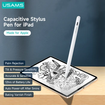 USAMS Osjetljiv Na Nagib Aktivno Kapacitivni Ekran Olovka Tablet Touchpad Olovka Za iPad Air Pro IOS Android Tablet Apple Olovka 1 2 3