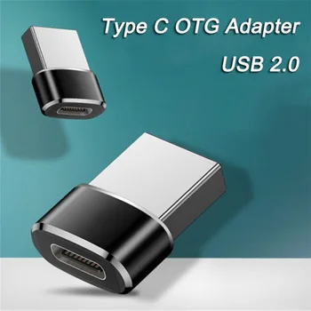 USB 2.0 adapter Type-C, USB OTG USB-C Priključak za USB Type-c Ženski Pretvarač Za Macbook Samsung S20 Priključak USBC OTG