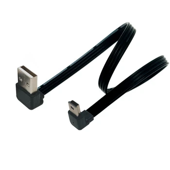 USB 2.0 auf Mini USB Podataka Sync Kabel 90 Grad Abgewinkelt Ellenbogen 5 Pin B Männlich zu Männlich 0,1 0,2 m m 1m Ladung Ladekabe
