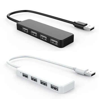 USB 2.0 Hub 4 Port Produžni kabel Razdjelnik Adapter za Prijenosno RAČUNALO Računalo Punjač
