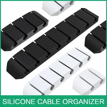 USB Kabel Organizator Za Navijanje Žica Silikon kopča za Kravatu Organizator Za Upravljanje Žicama Obujmica Za Kabel Office Desktop Telefonski Kablovi Držač