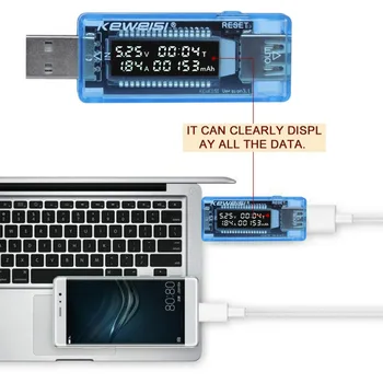 USB Punjač Tester Kapacitet Baterije Mjerač Вольтового Struje Napona Dr. Power Bank Digitalni