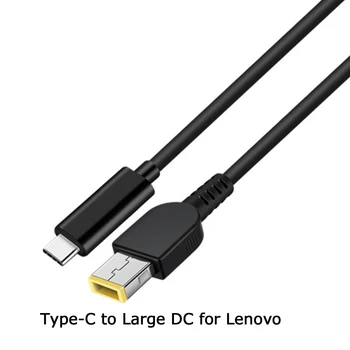 USB Type-C PD Kabel Za Punjenje Kabel 1,5 m Kvadratnom Adapter Napajanja Dc Konektor Konverter između Muškaraca za Lenovo Thinkpad X1 Punjač Za Laptop